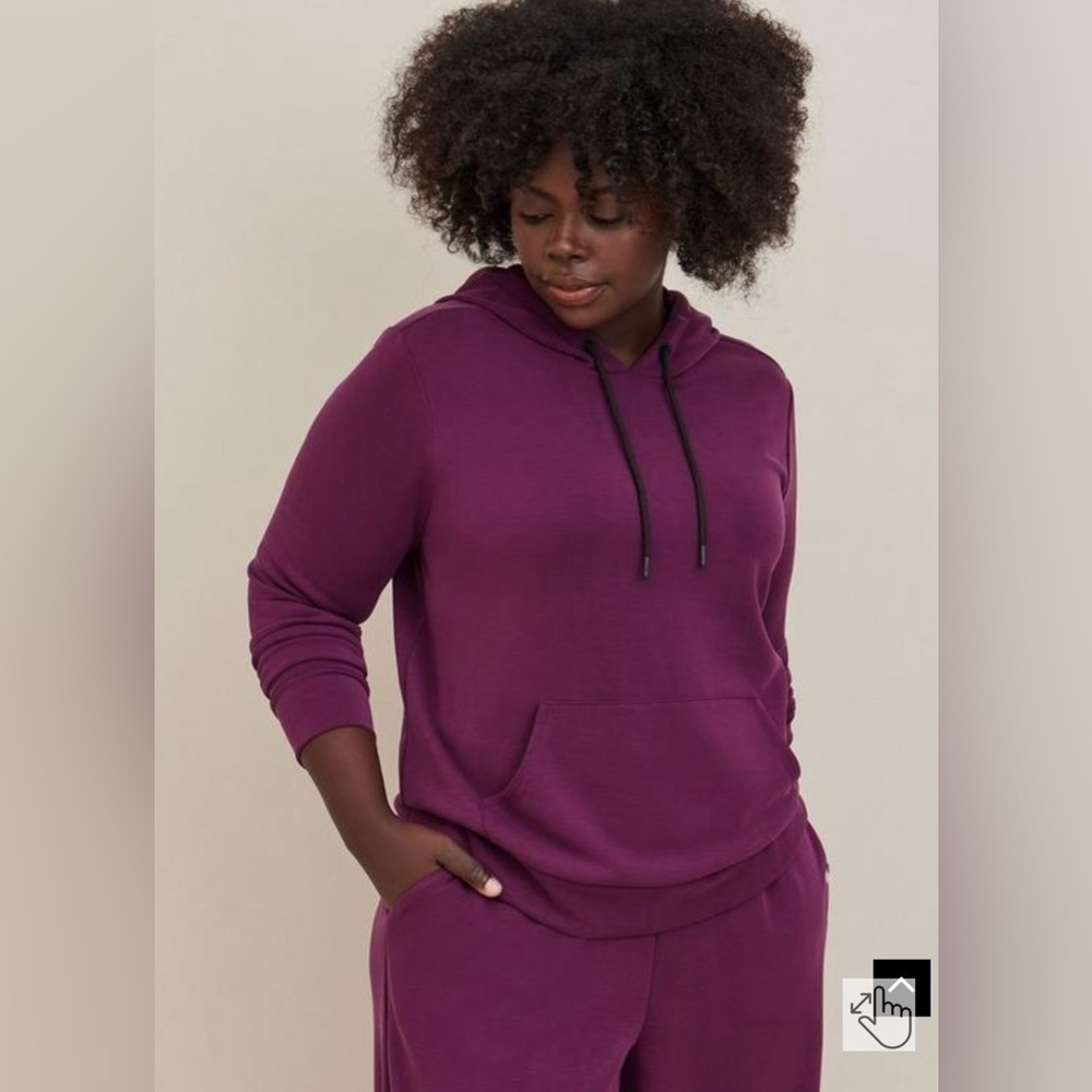 NWT Torrid Cupro Long Sleeve Active Hoodie Sweatshirt - Size 3